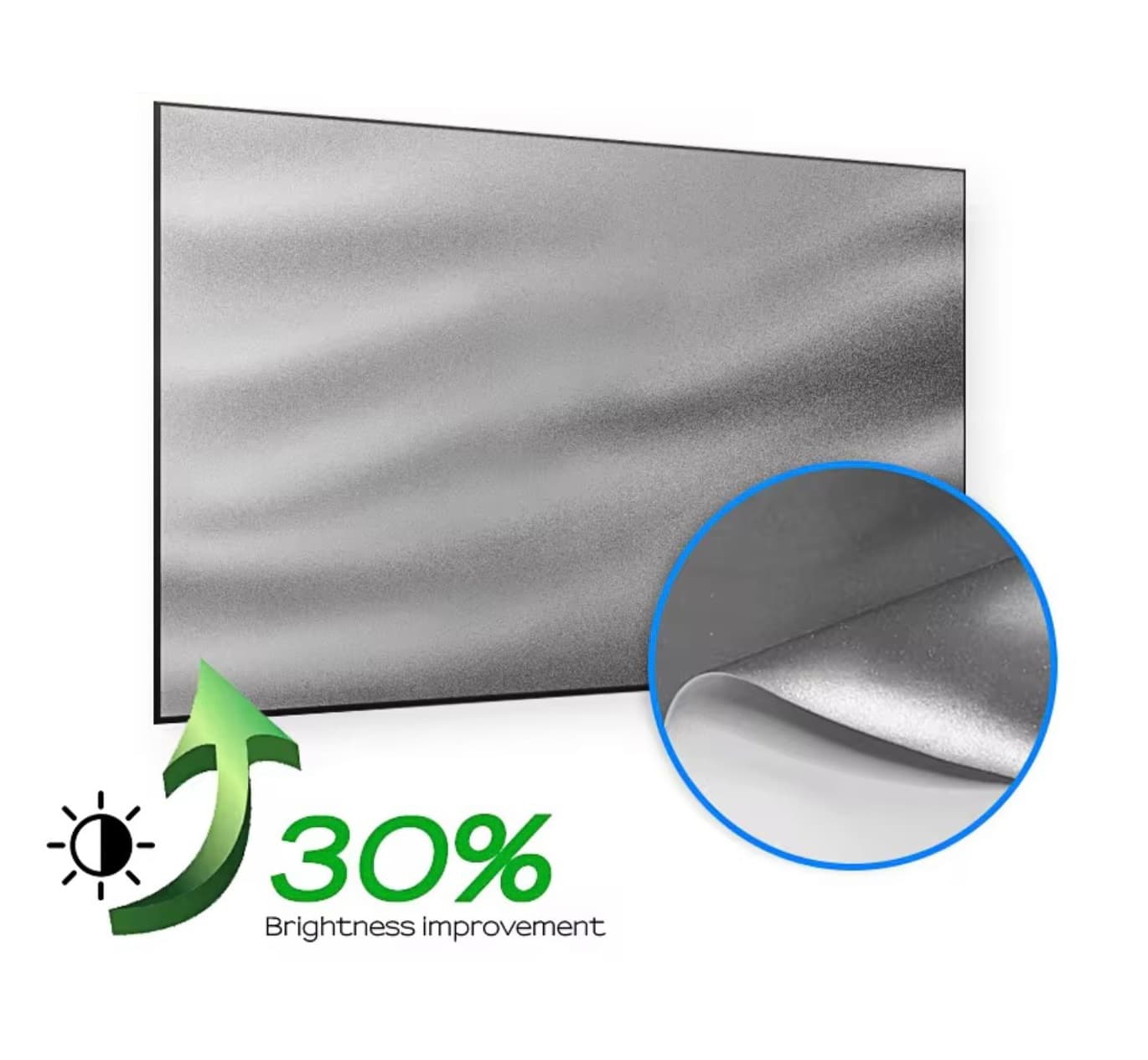 120 Inch Anti-Light Foldable Projector Screen 16:9 HD For Home, Office & Classroom