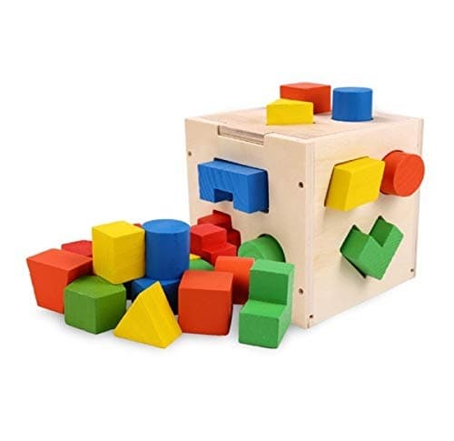 15 Shapes Sorter Intelligence Wooden Box For Kids