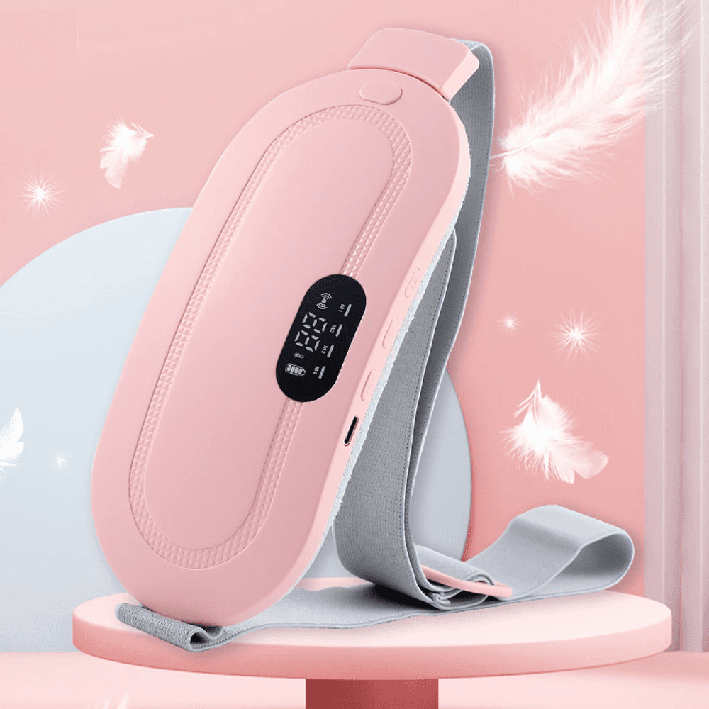 Period Belt | Menstrual Cramp Relief Heating Belt for Women | Electric Warming Pad with Vibration Massage | 3 Temperature Levels | USB Rechargeable | Portable Pain Relief Waist & Abdominal Heating Pad view 8