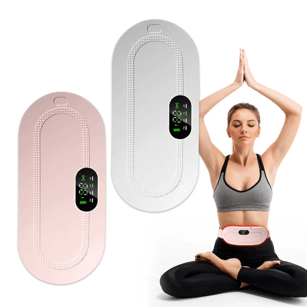 Period Belt | Menstrual Cramp Relief Heating Belt for Women | Electric Warming Pad with Vibration Massage | 3 Temperature Levels | USB Rechargeable | Portable Pain Relief Waist & Abdominal Heating Pad view 5