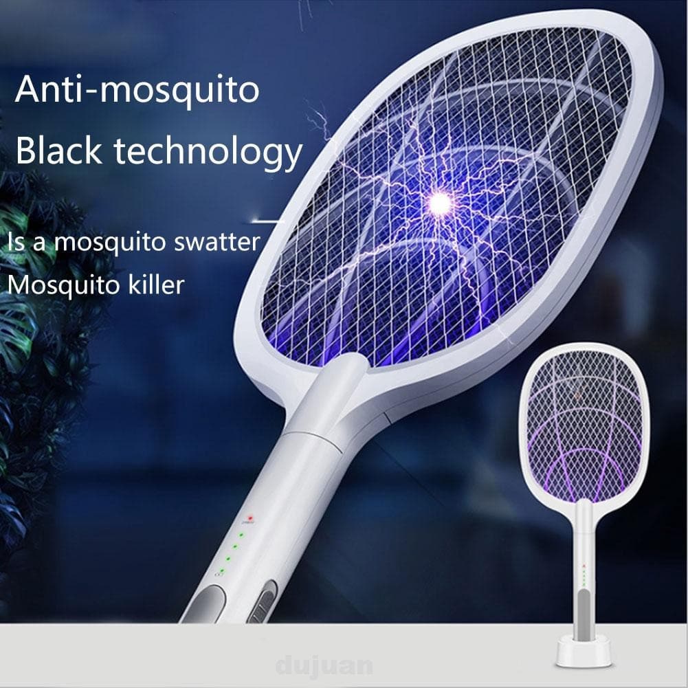Gecko Dual-Use Electric Mosquito Racket Standing Fly Insect Swatter | Automatic Mosquito Killer Racket | Mosquito Killer Bat view 5