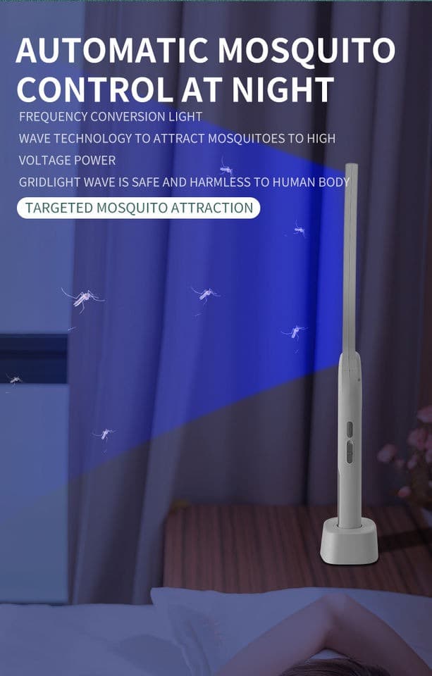 Gecko Dual-Use Electric Mosquito Racket Standing Fly Insect Swatter | Automatic Mosquito Killer Racket | Mosquito Killer Bat view 6
