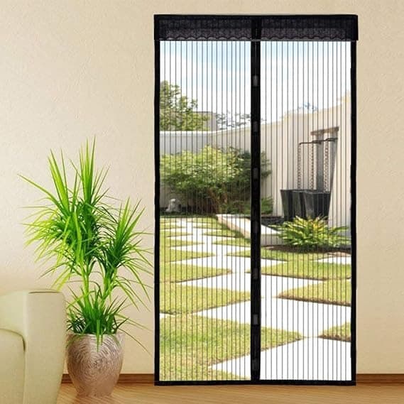Magnetic Mesh Door Curtain 100x210 cm – Summer Anti‑Insect Mosquito Net | Stylish Home Door Screen view 2
