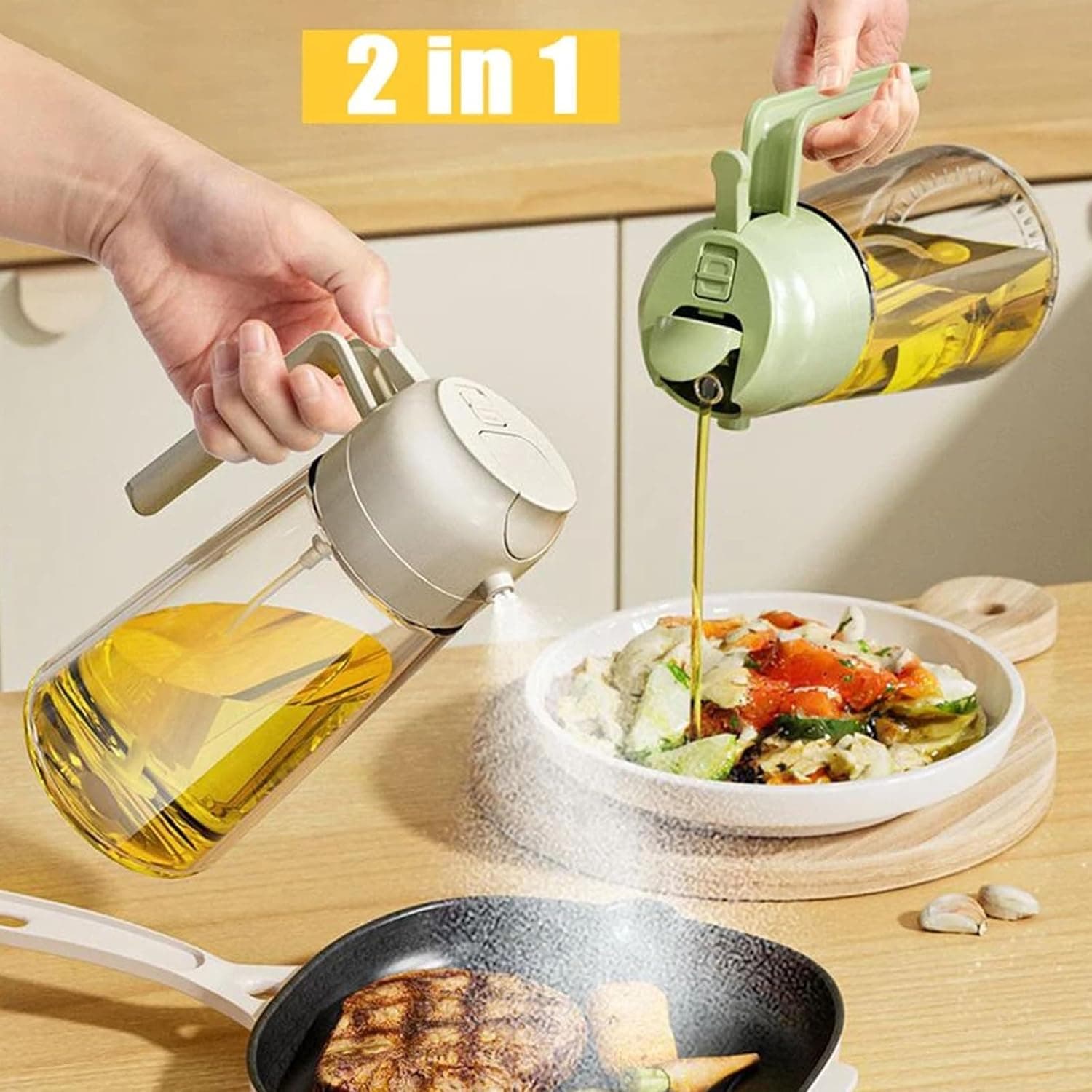 2 In 1 Glass Oil Sprayer And Dispenser