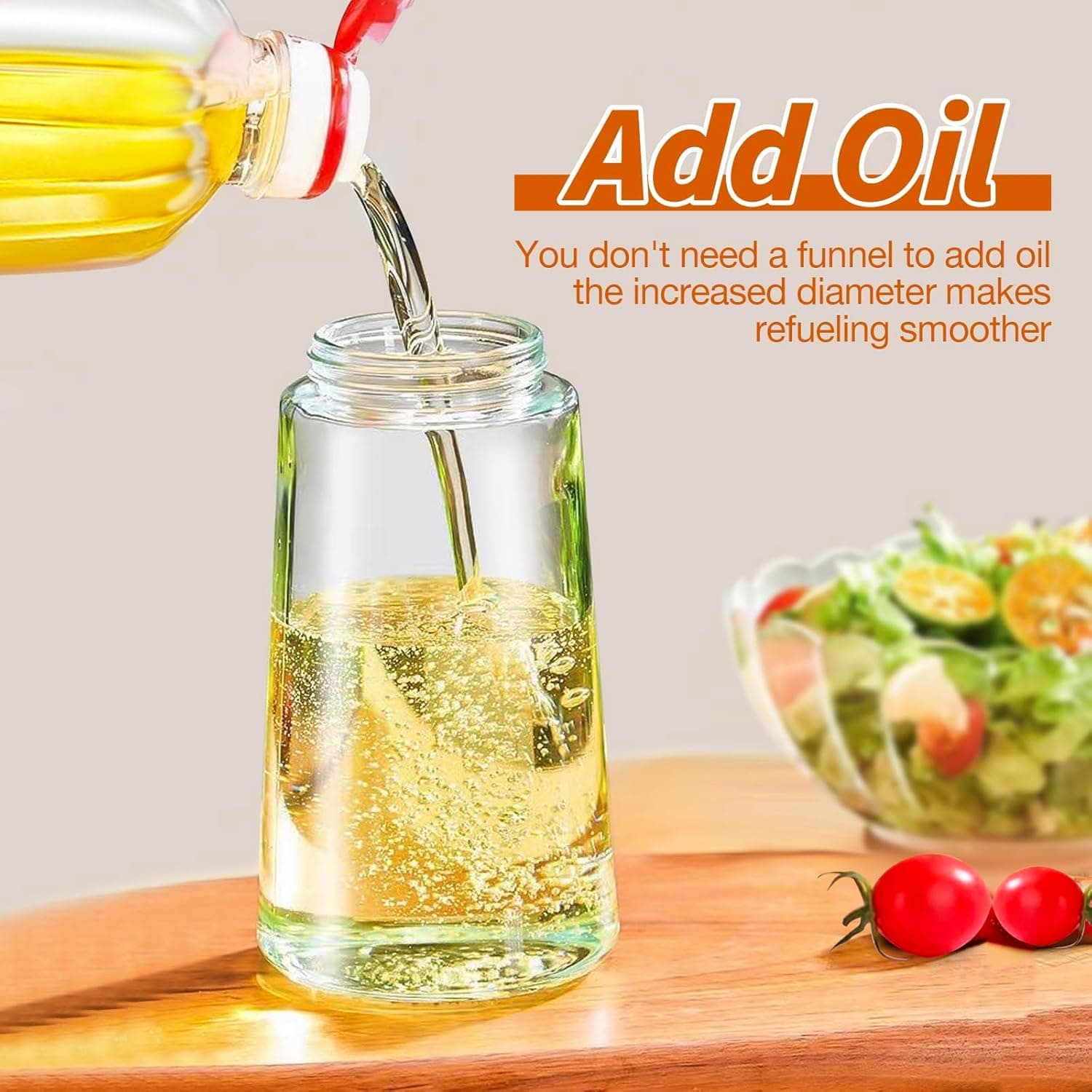 2 In 1 Glass Oil Sprayer And Dispenser view 2