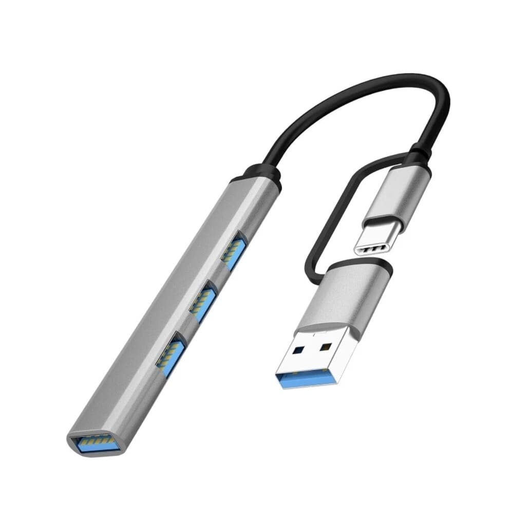 2 In 1 USB And C Hub Multiport Adapter