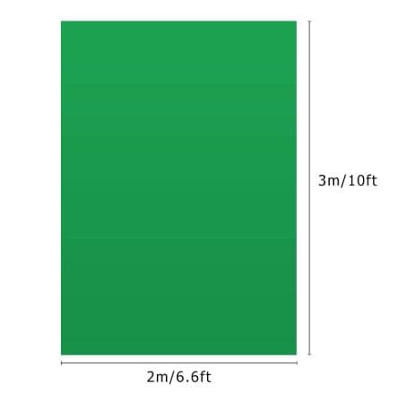 2 x 3 Meter Green Screen 6.6 x 10 Feet Photography Background Backdrop No Stand view 3