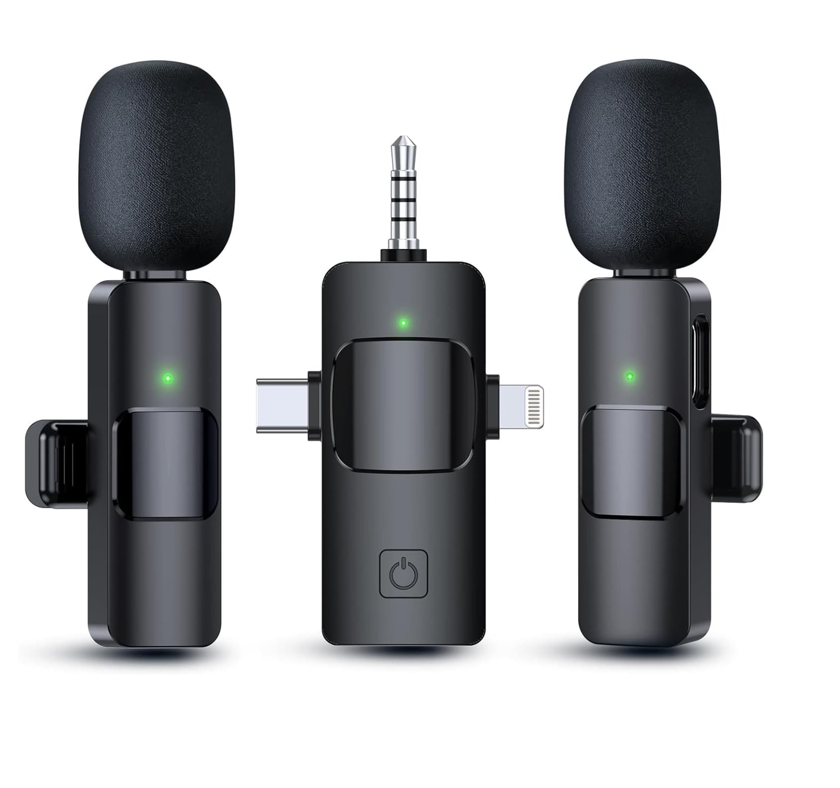 3 In 1 Wireless Microphone For Interview Video Podcast Vlog YouTube