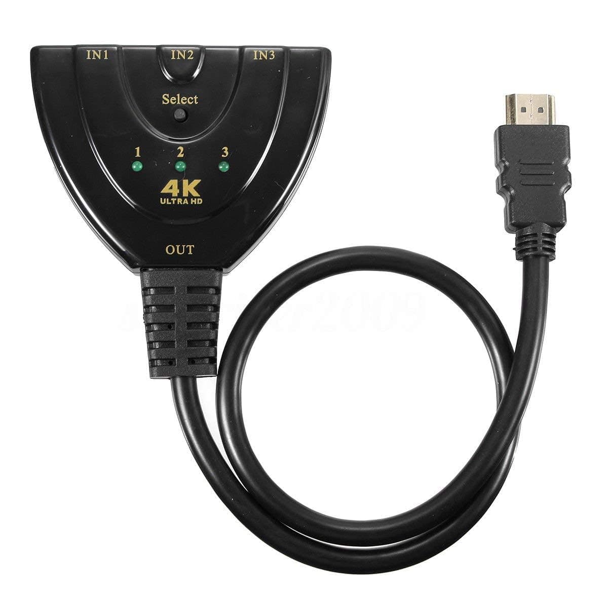 3 Port HDMI Switcher 3 In 1 Out HDMI Splitter Hub