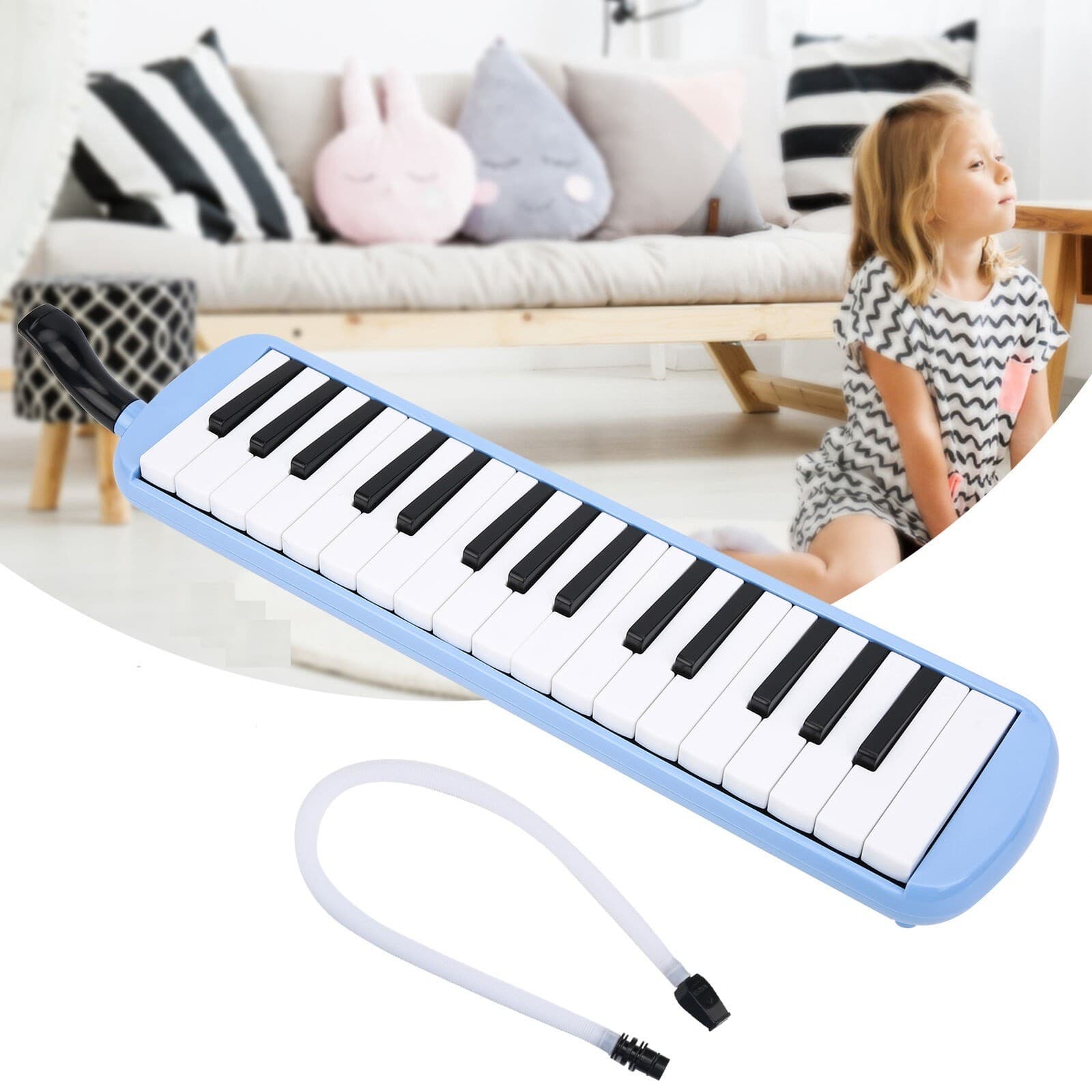32 Key Melodica Kit ABS Black And White Keyboard Instrument