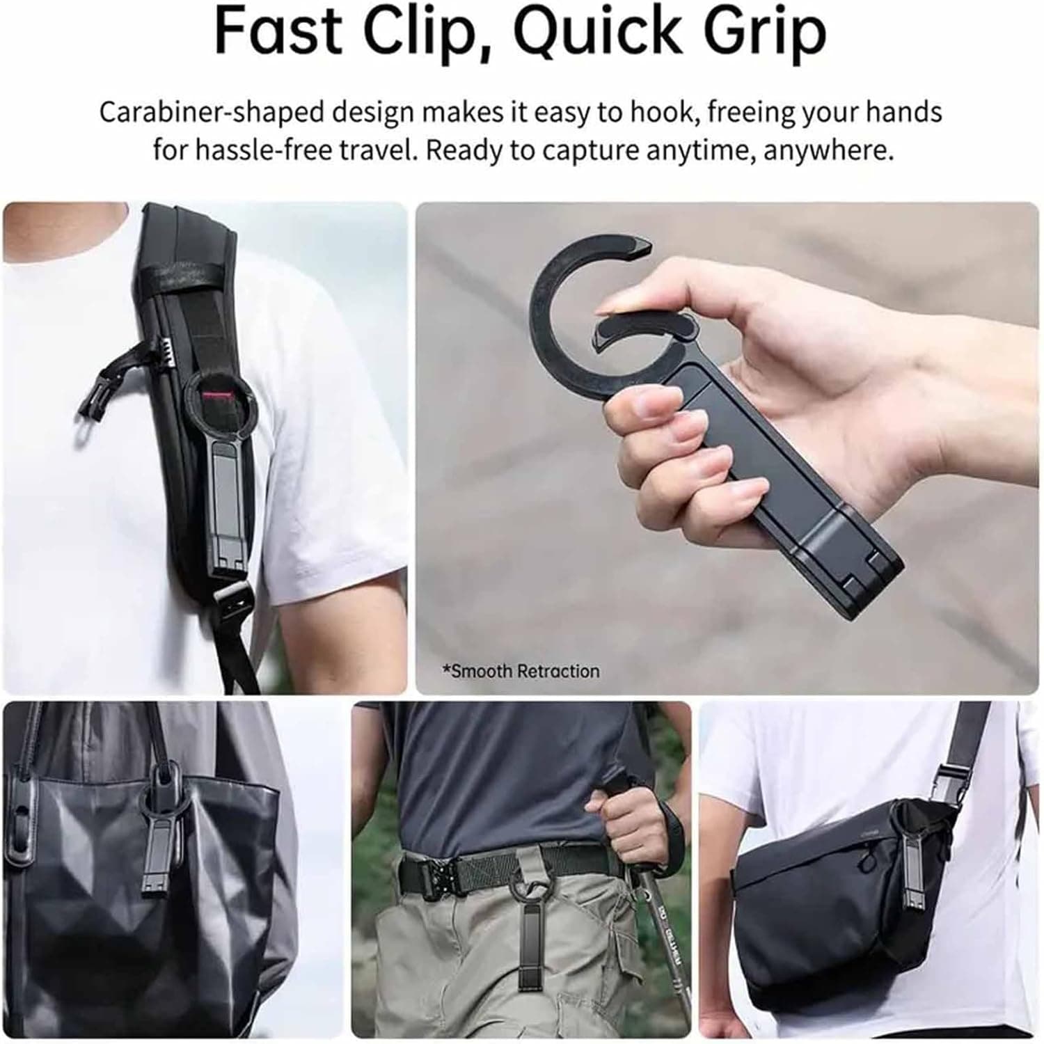 360° Magnetic Aluminum Portable Travel Tripod & Vlog Mobile Stand view 6