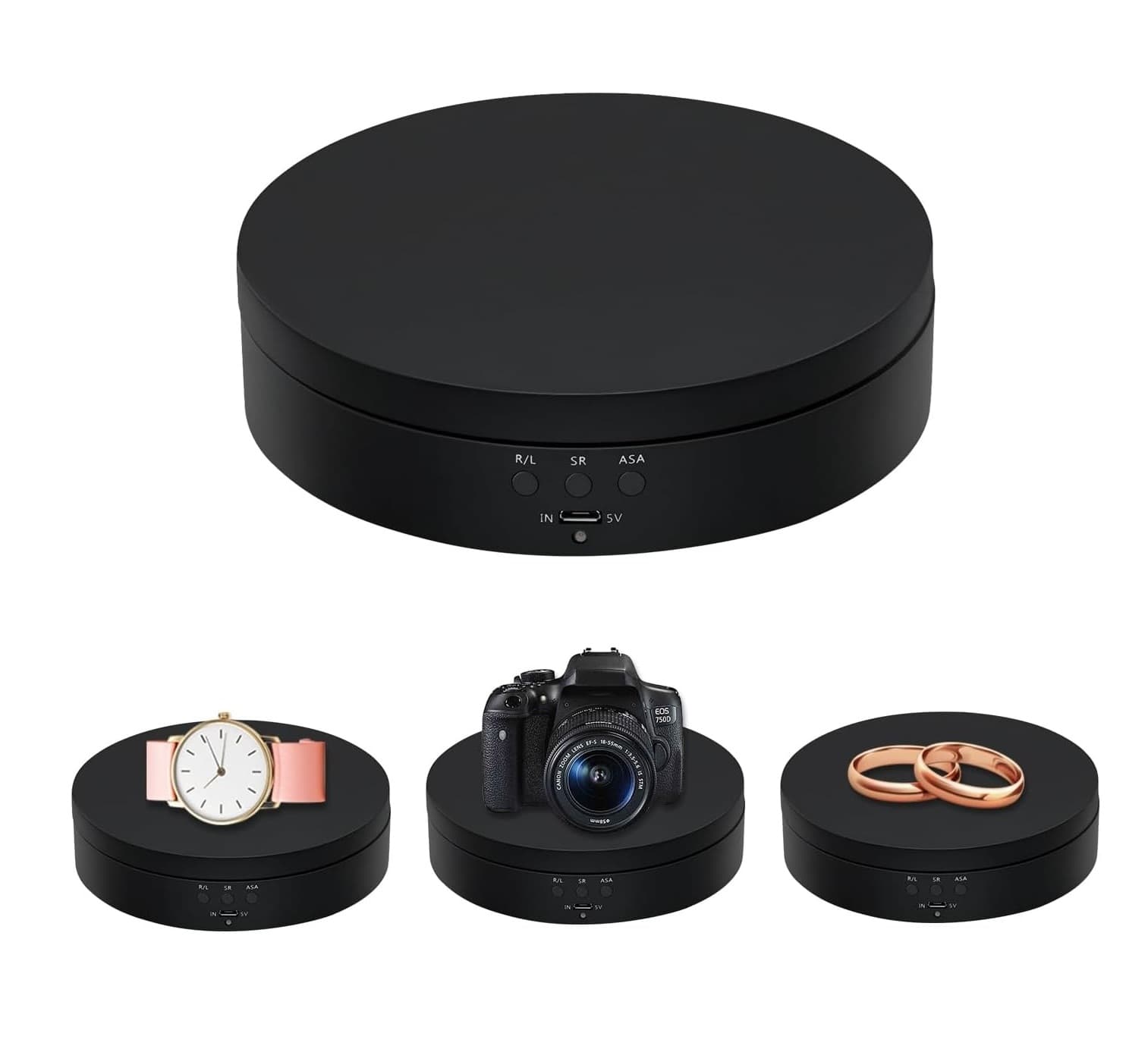 360° Motorized Rotating Display Stand 15CM Electric Turntable