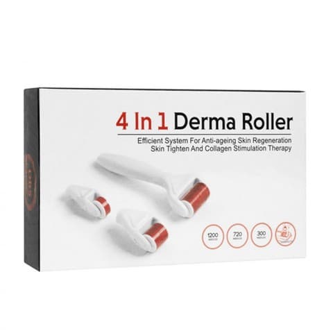 4 In 1 Derma Roller Set 0.5Mm 1.0Mm 1.5Mm Titanium Micro Needles view 3