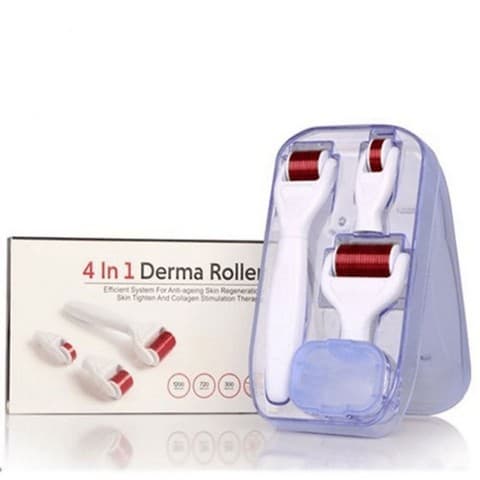 4 In 1 Derma Roller Set 0.5Mm 1.0Mm 1.5Mm Titanium Micro Needles