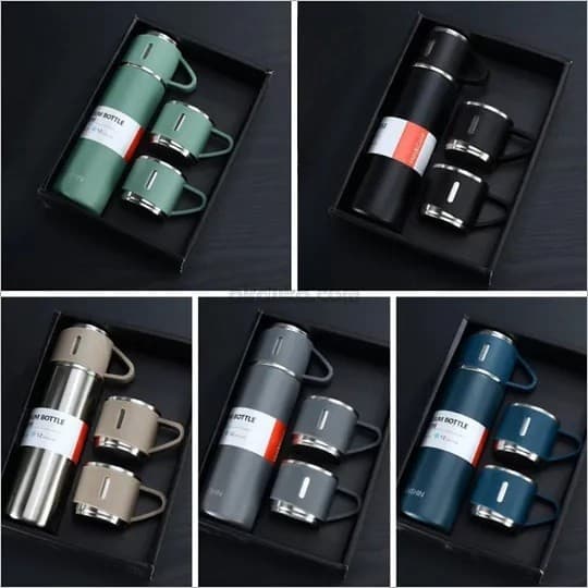 500ml Vacuum Flask Set Stainless Steel Drinking Metal Water Bottle Gift Vacuum Flask Bottle