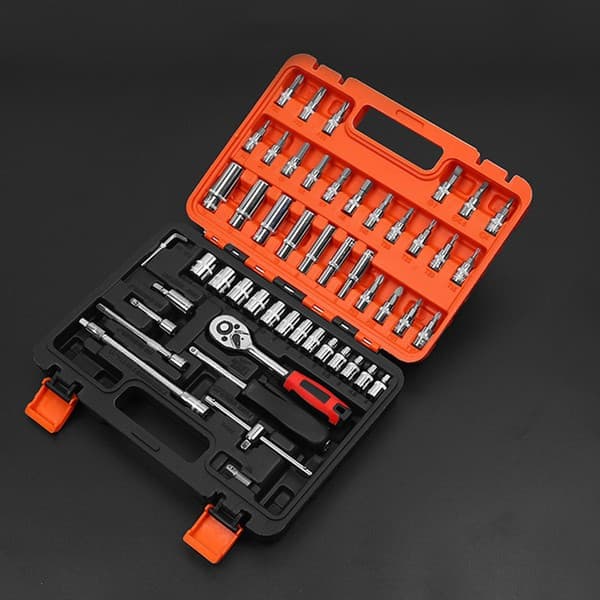 53 in 1 Piece Tool Kit & Screwdriver and Socket Set Multi Purpose Combination Tool Case Socket Set