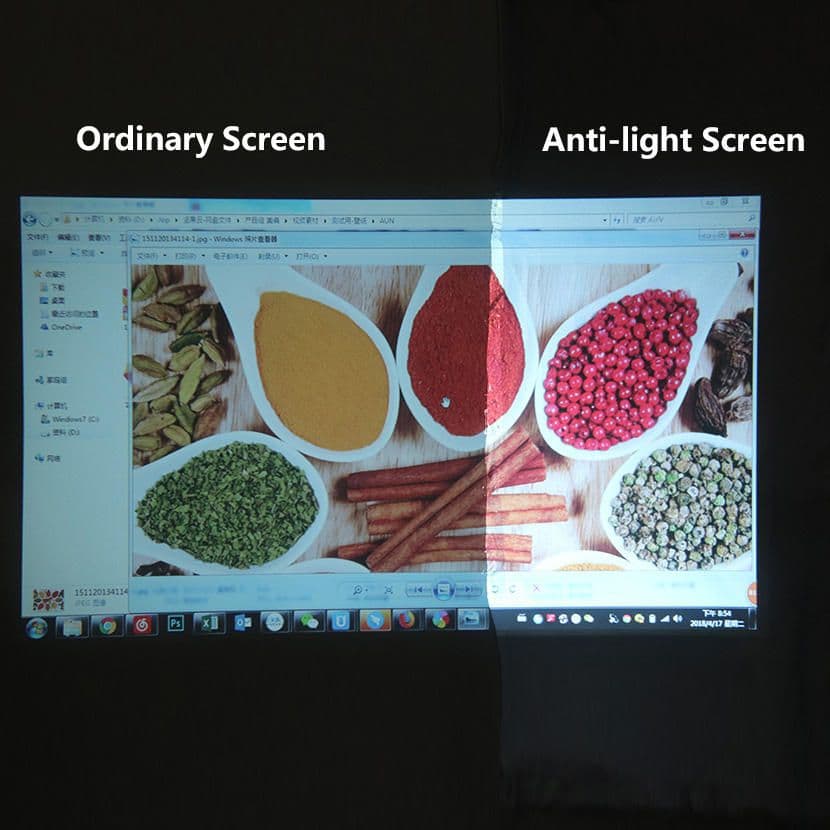 84 Inch Anti-Light Foldable Projector Screen 16:9 HD For Home, Office & Classroom view 2