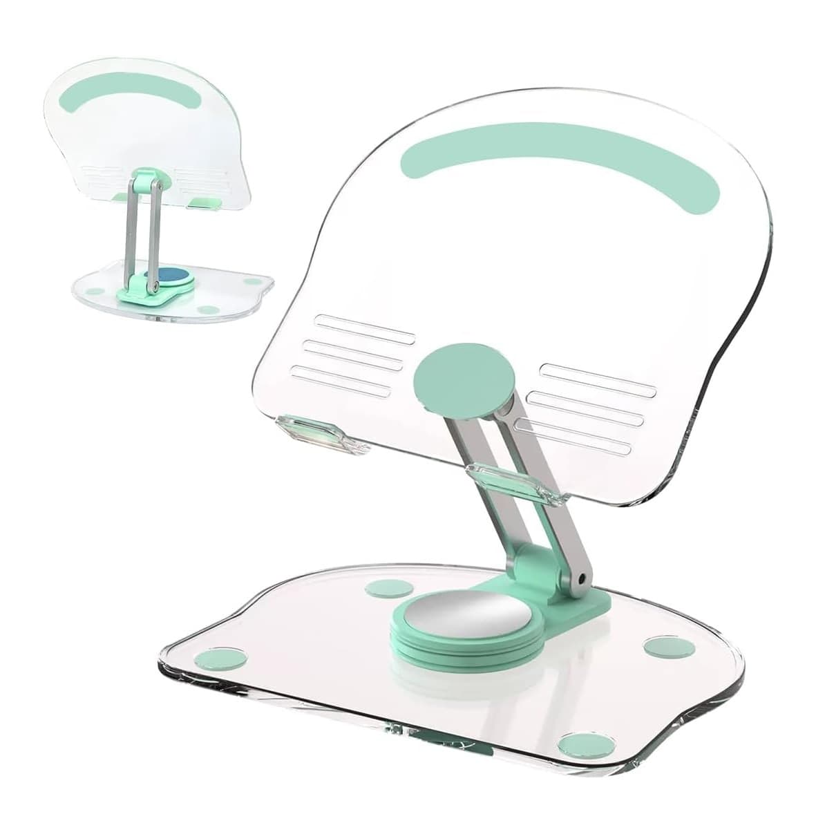 A51 360° Foldable Rotating Acrylic Tablet Stand