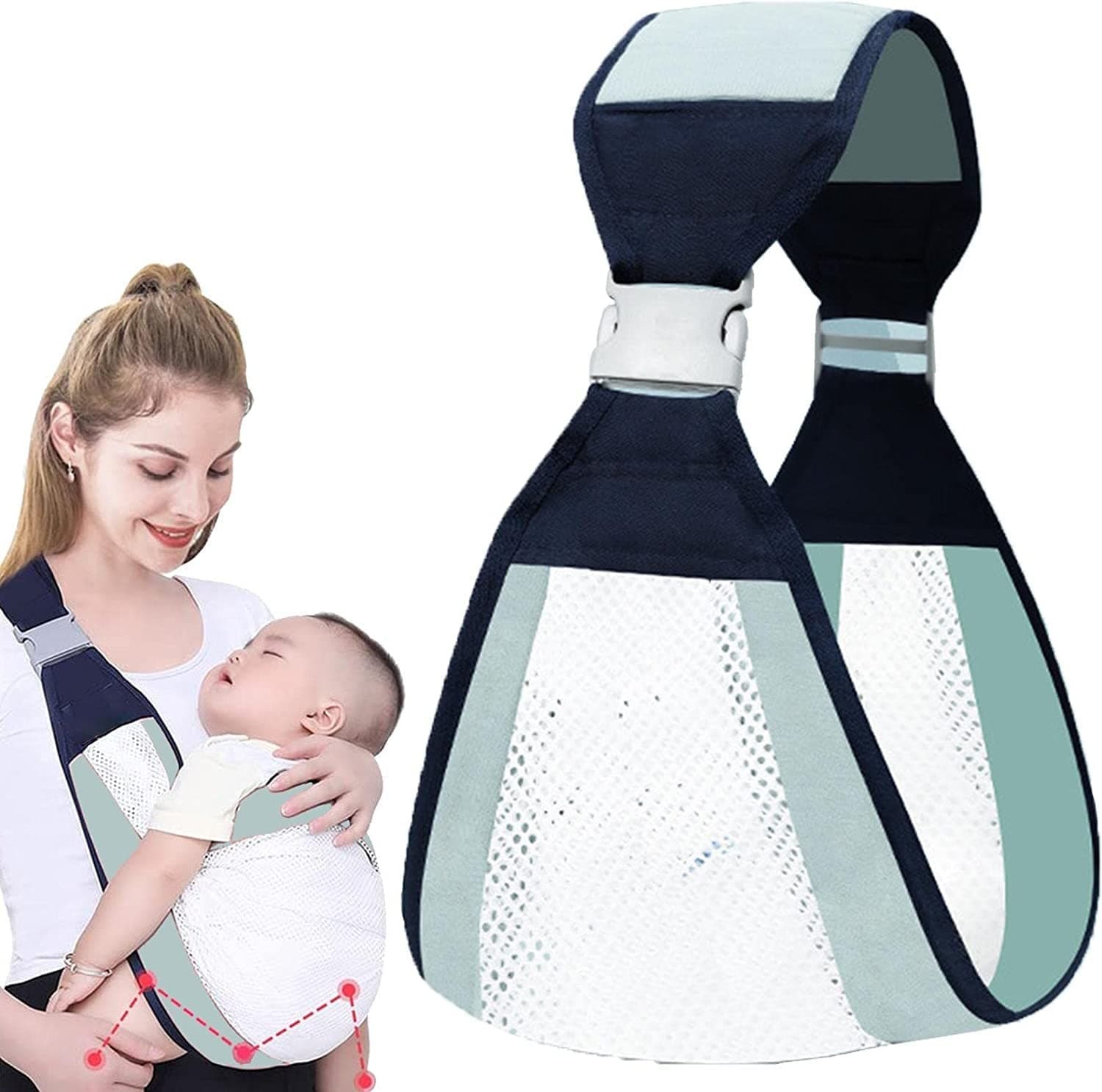 Adjustable Shoulder Strap Baby Sling Carrier Wraps Carrier