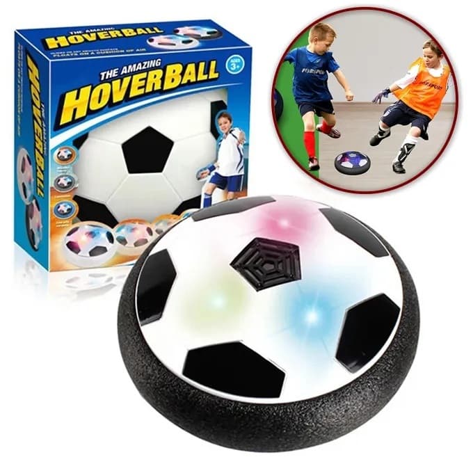 Air Floating Hover Soccer Ball With LED Lights – Indoor/Outdoor Battery Operated Toy For Kids