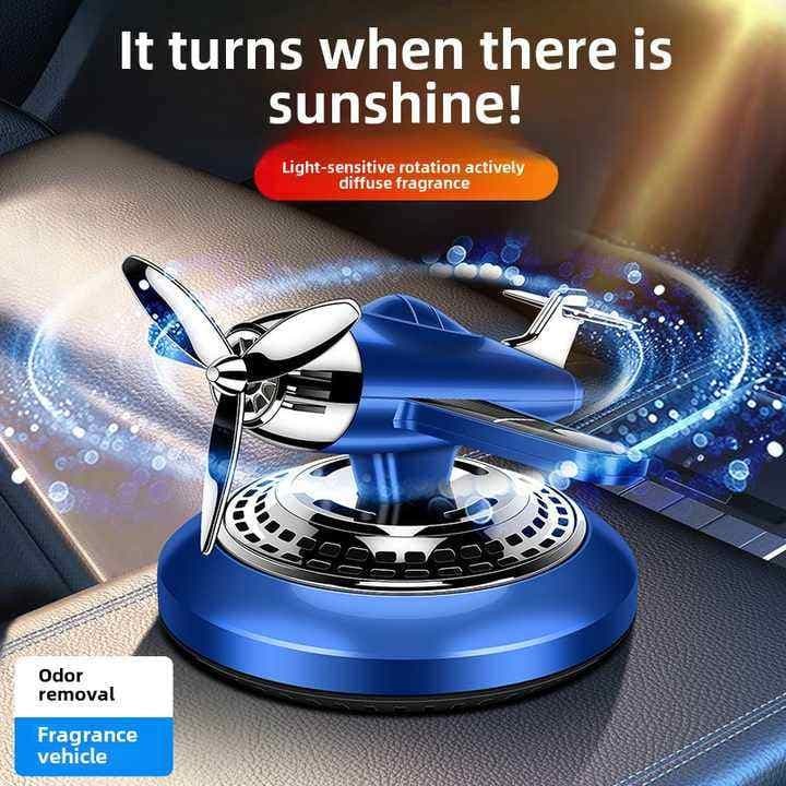 Airplane Car Dashboard Aromatherapy Diffuser – Solar Rotating With Fragrance view 5