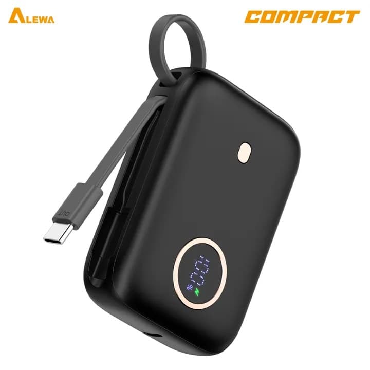 ALEWA COMPACT 10000mah Power Bank Fast Charging Rapid 2x Recharge Digital Display