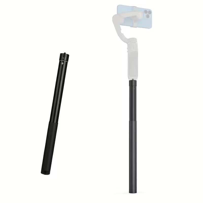 Aluminum Alloy Telescopic Extension Pole 1/4″ Universal Selfie Stick For Gimbals & Action Cameras view 3