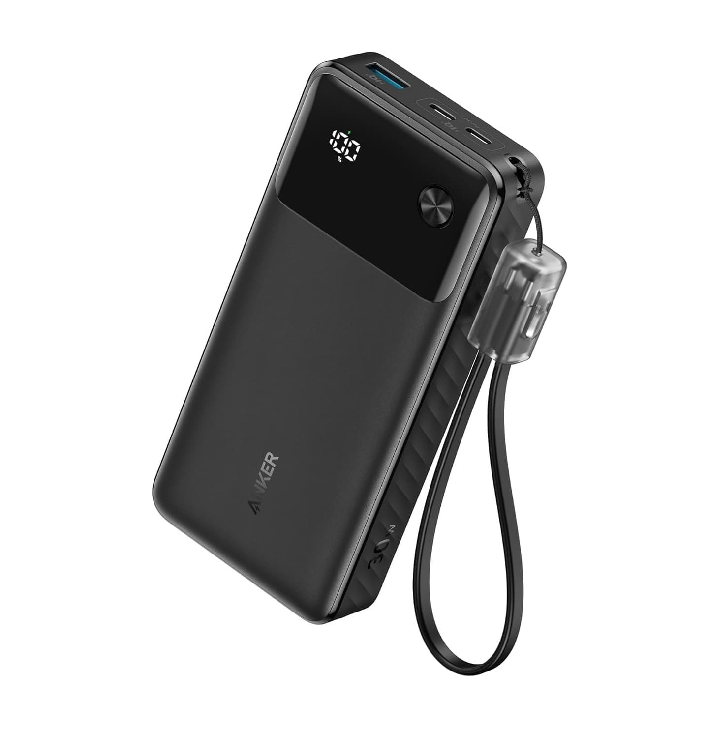 Anker 20,000mAh 30W Fast Charging Power Bank with Digital Display (2 USB-C, 1 USB-A)