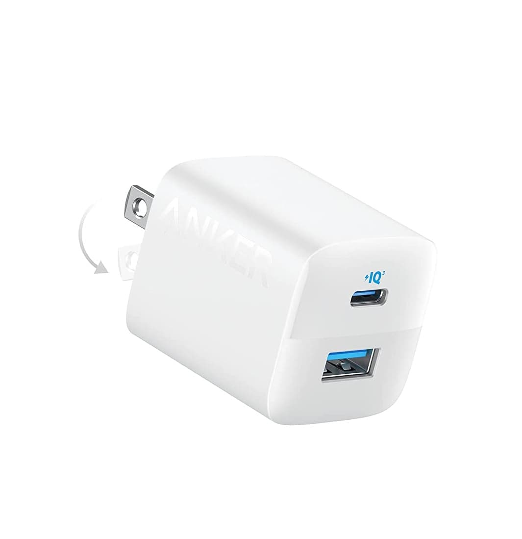 Anker 323 USB-C Charger 33W Dual-Port Fast Charger With Foldable Plug