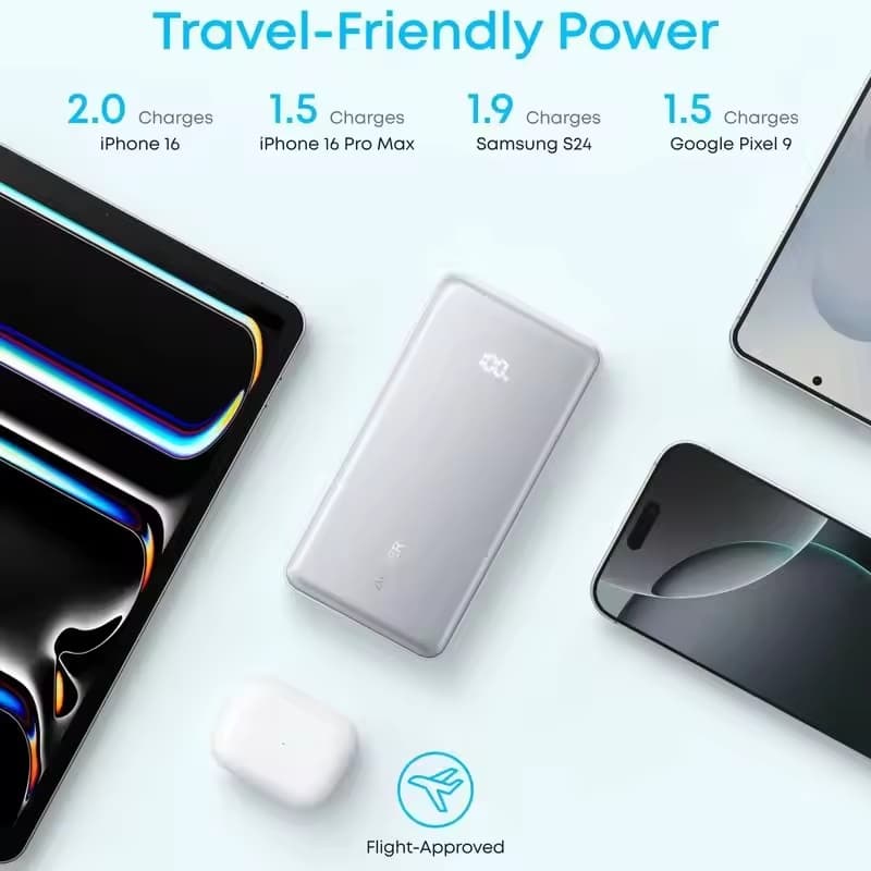 Anker A110D 10000mAh Powerbank With Built-in Type-C Cable | 22.5W PD Fast Charging view 4