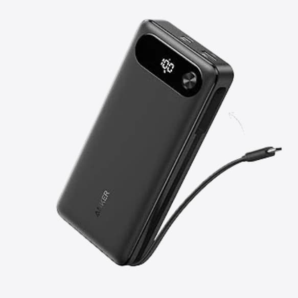 Anker A1383 20000mAh 87 Watt Powerbank With Built-In USB-C Cable