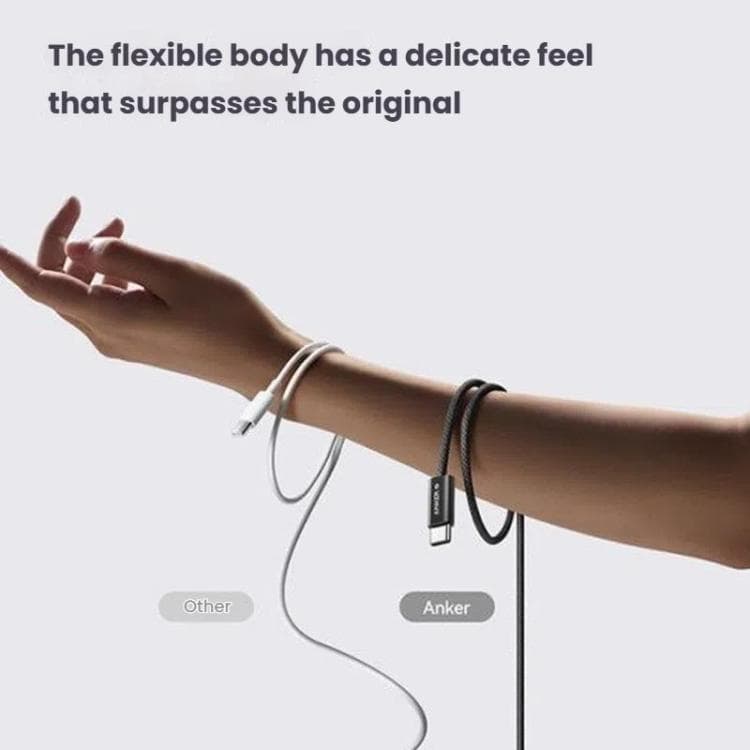 Anker A8060 1.5 Meter 240 W PD Fast Charging Braided Dual USB-C Data & Charging Cable view 3