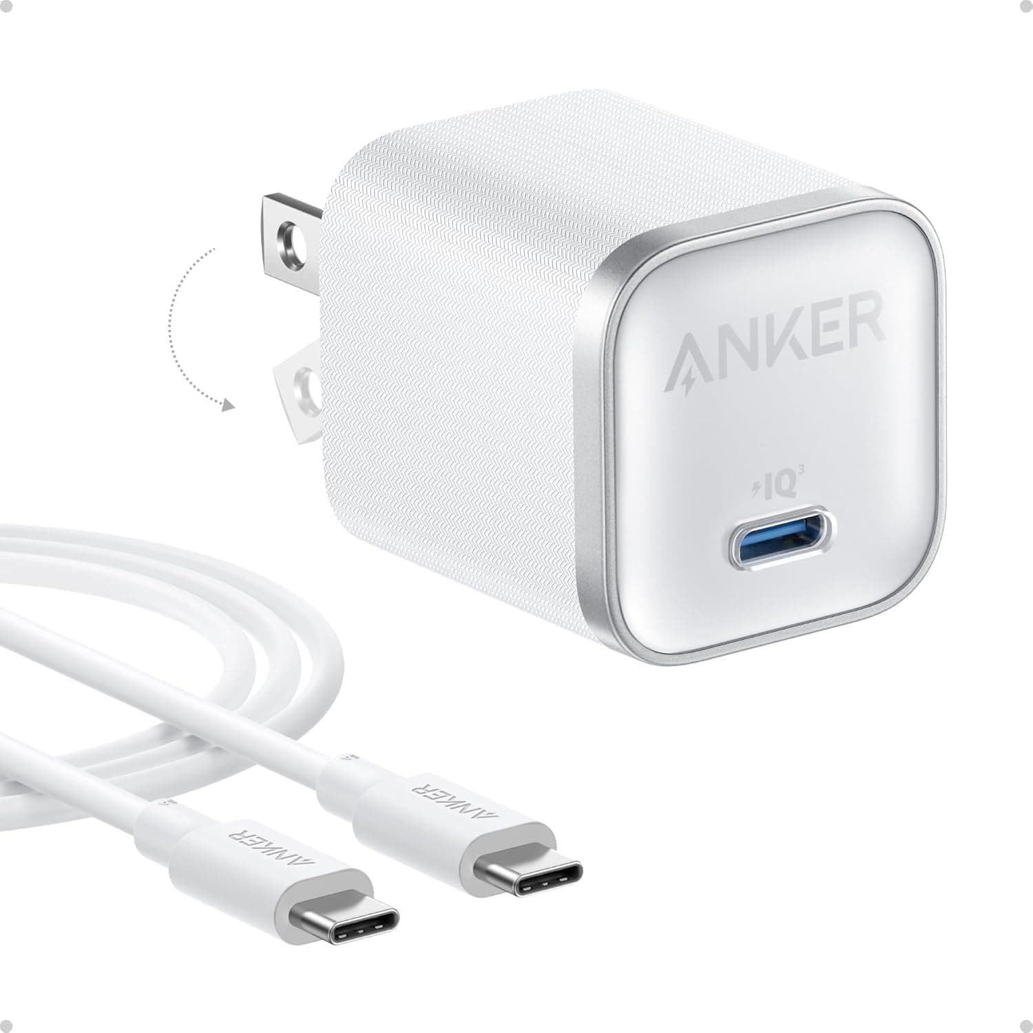 Anker B2692 45W GaN USB-C Fast Charger With 6ft Type-C Cable (Foldable Plug)
