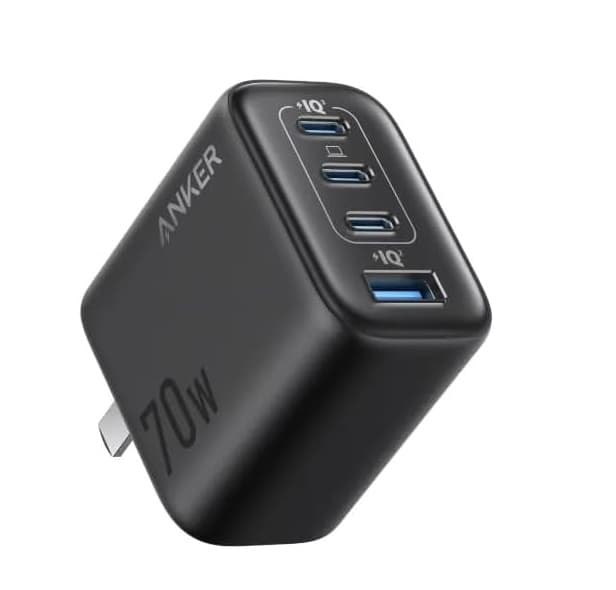 Anker Zolo 70W Charger 4-Port (A121C) Fast GaN Technology and Compact Charger