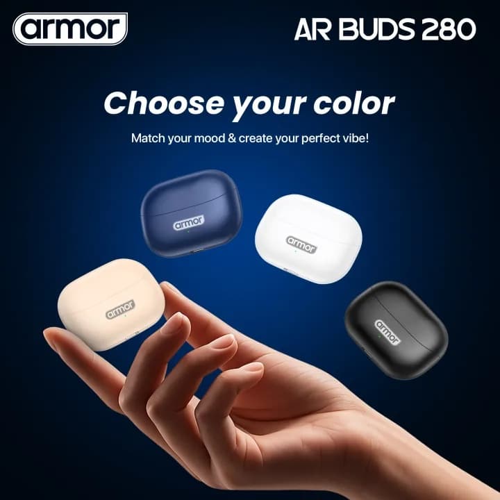 Armor AR Buds 280 Wireless Earbuds Smart ENC 50H Playtime High Bass view 4