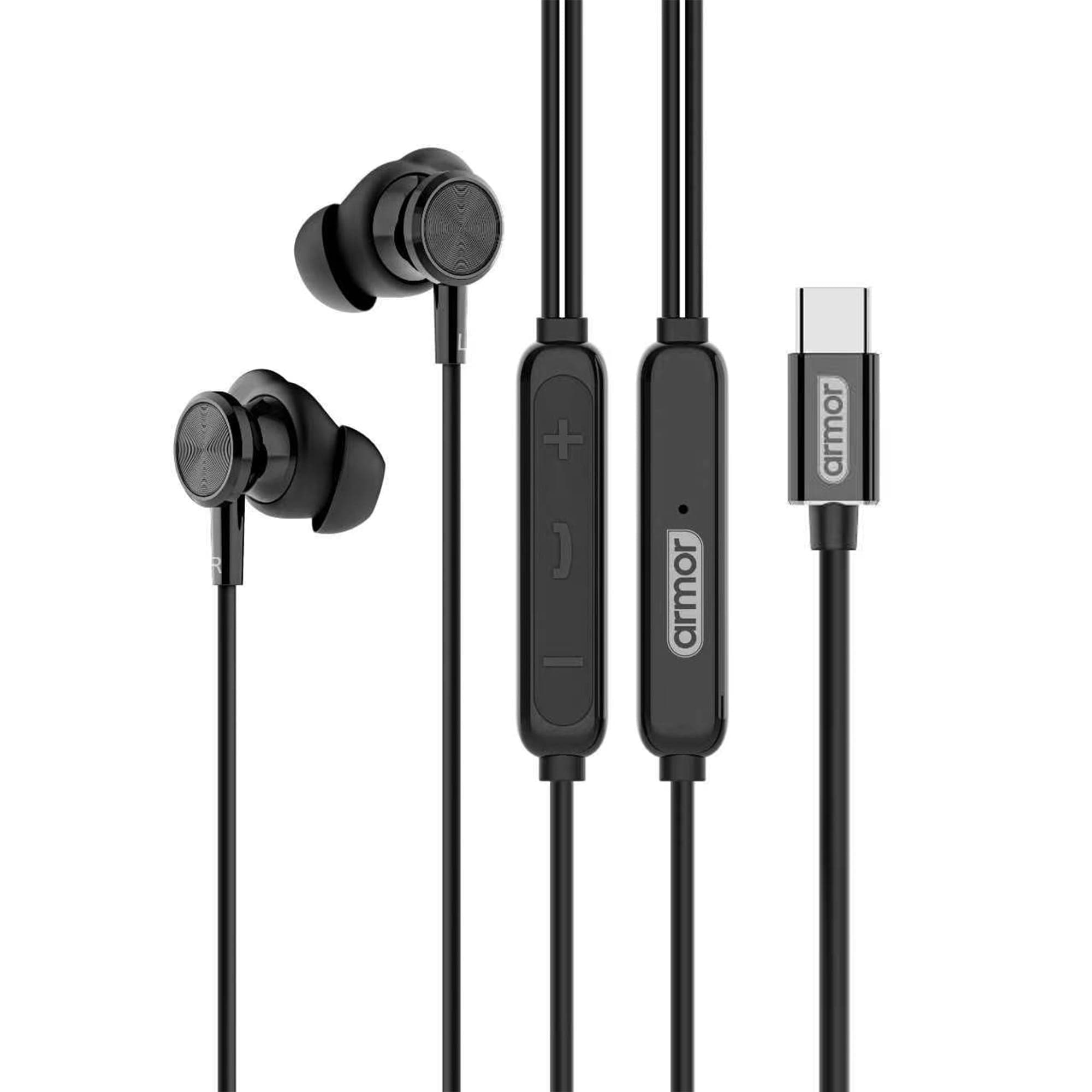 Armor AR07C Pro Type-C Wired Earphones With Powerful Bass And HD Clear Calling