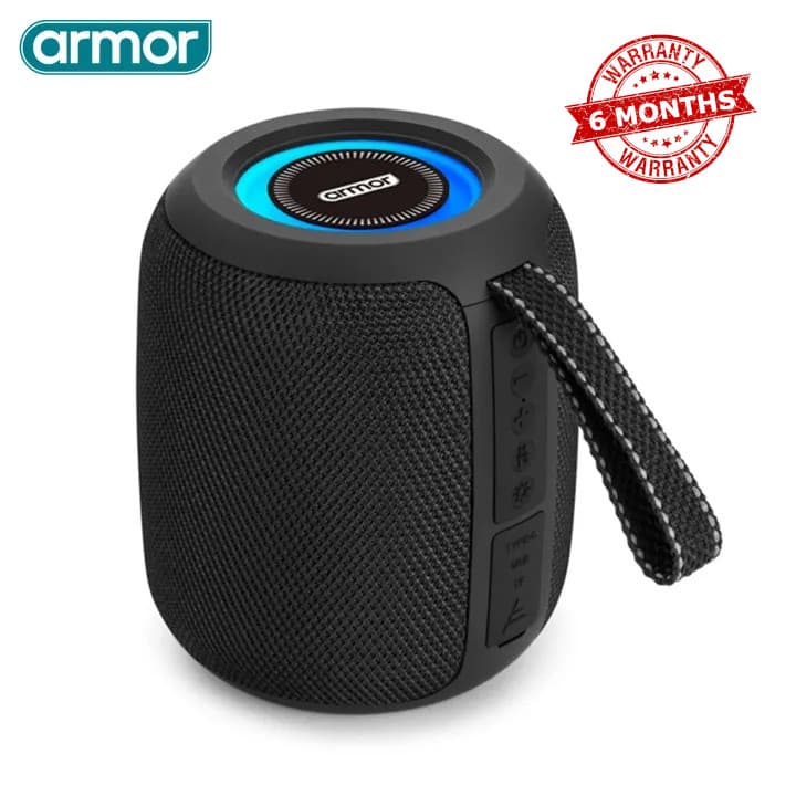 Armor Bass 150 Bluetooth Speaker 10W 7 Hour Playtime RGB Lights 1800mAh Battery
