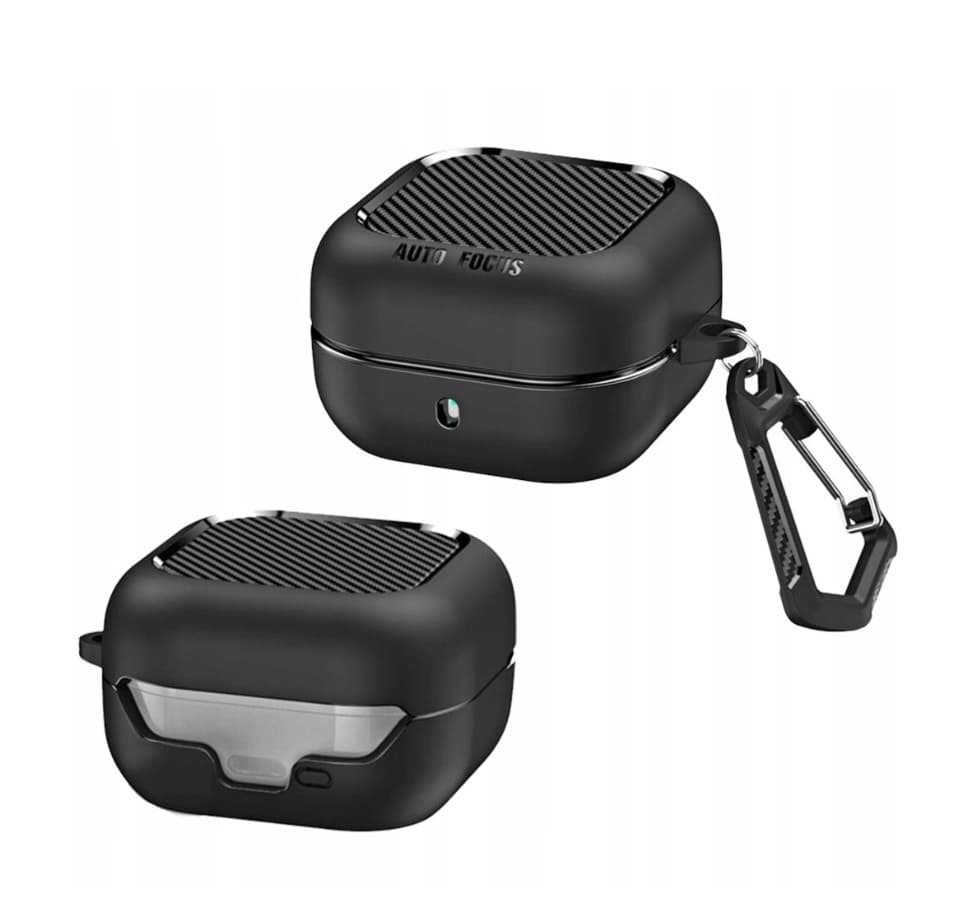 Auto Focus Protective Case For Samsung Galaxy Buds 4 / Buds 4 Pro With Carabiner