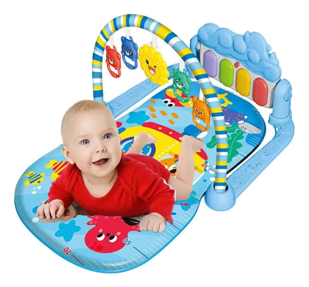 Baby Play Gym Piano Kick And Play Mat Light & Music Baby Toy 0-12 Month
