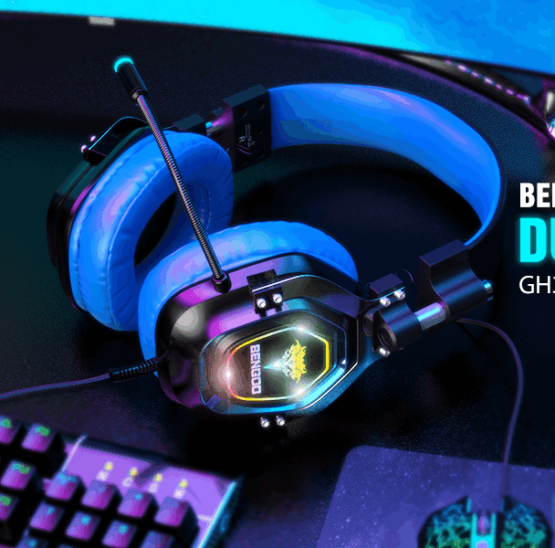 Bengoo G9200 Over Ear RGB Gaming Headphone With Mic view 3