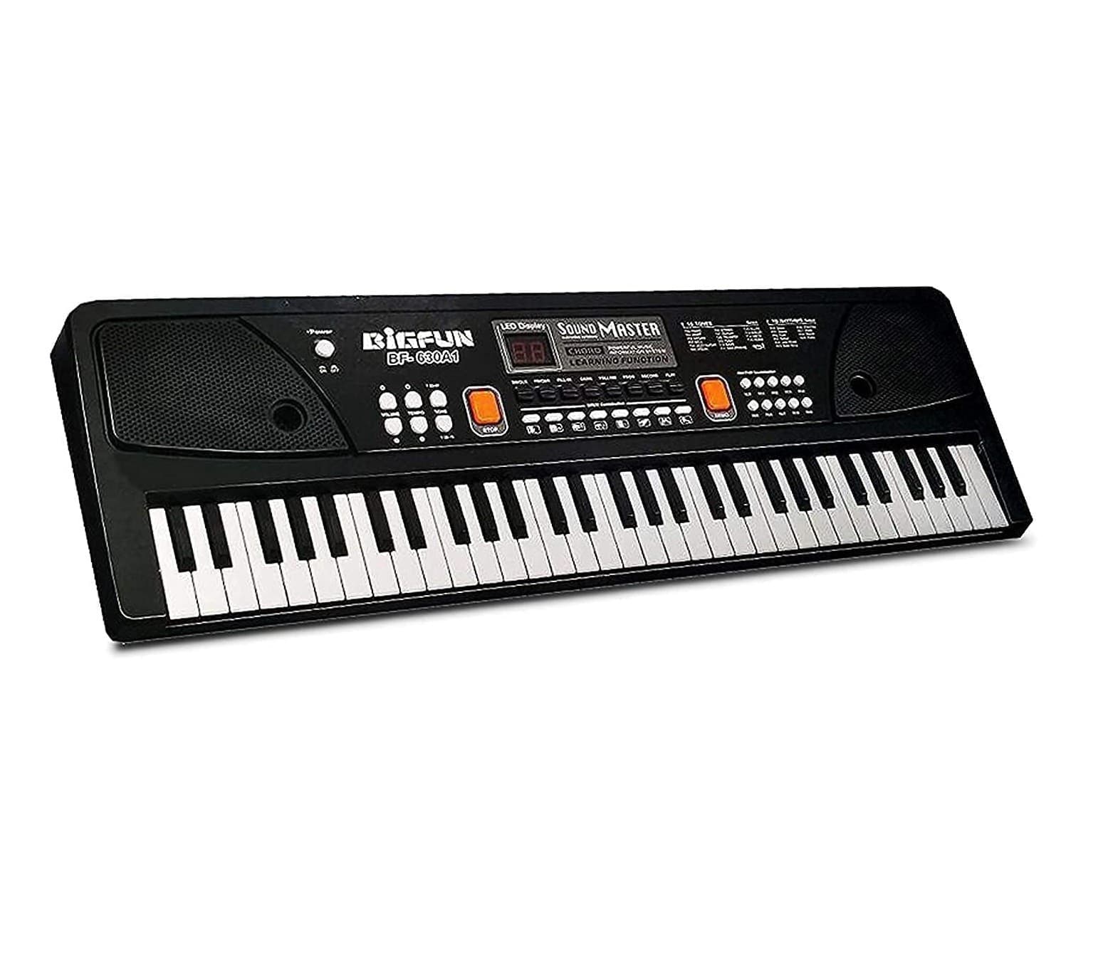 Bigfun BF630A1 61 Keys Digital Electronic Piano Keyboard With Led Display & Microphone