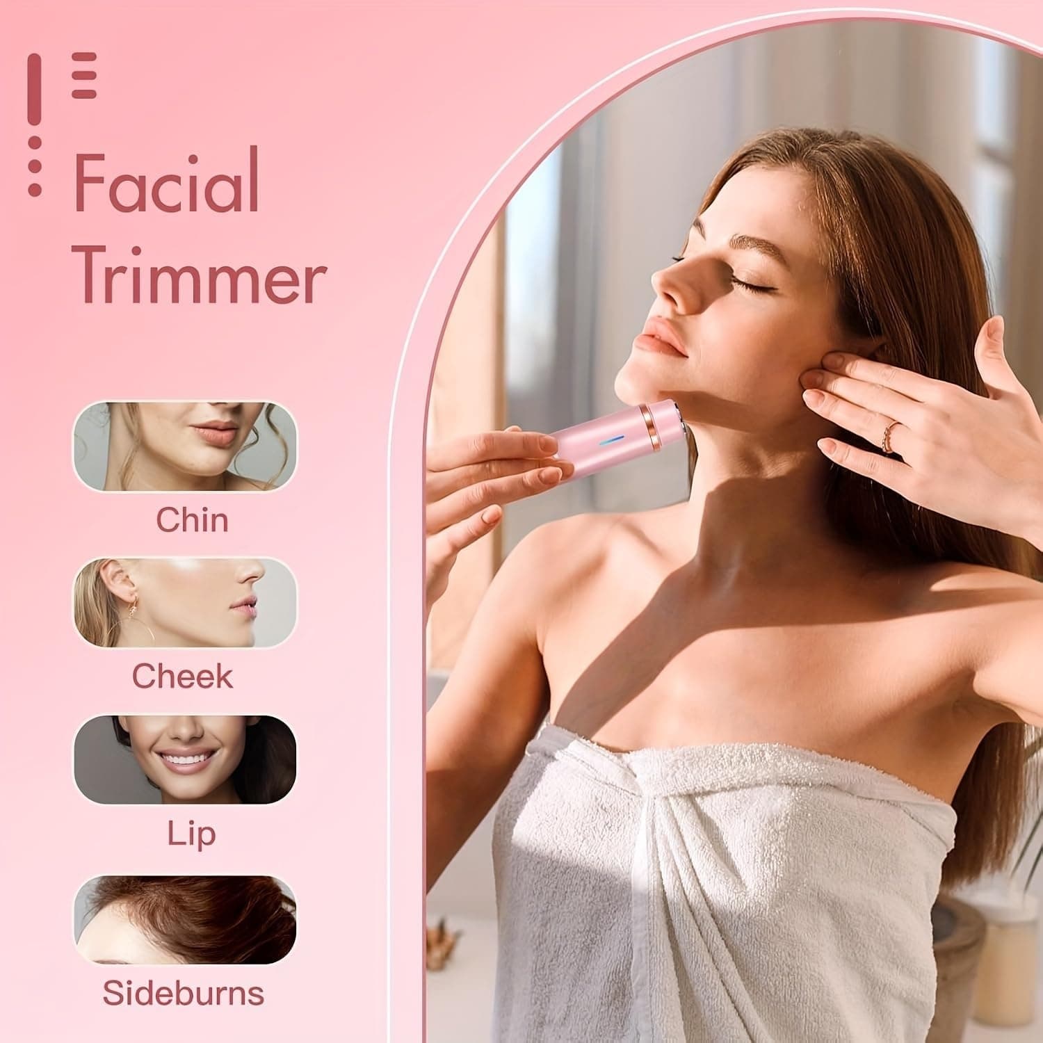 Bikini Shaver Dual Head Rechargeable Multi-Purpose Hair Trimmer Shaver 2-in-1 view 6