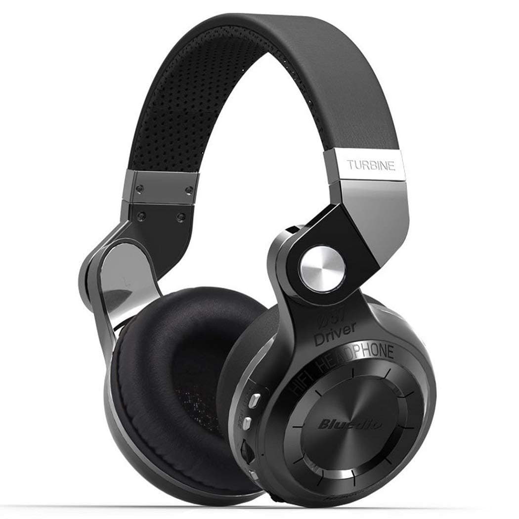 Bluedio T2 Plus Turbine Wireless Bluetooth Headphones with Mic/Micro SD Card Slot/FM Radio