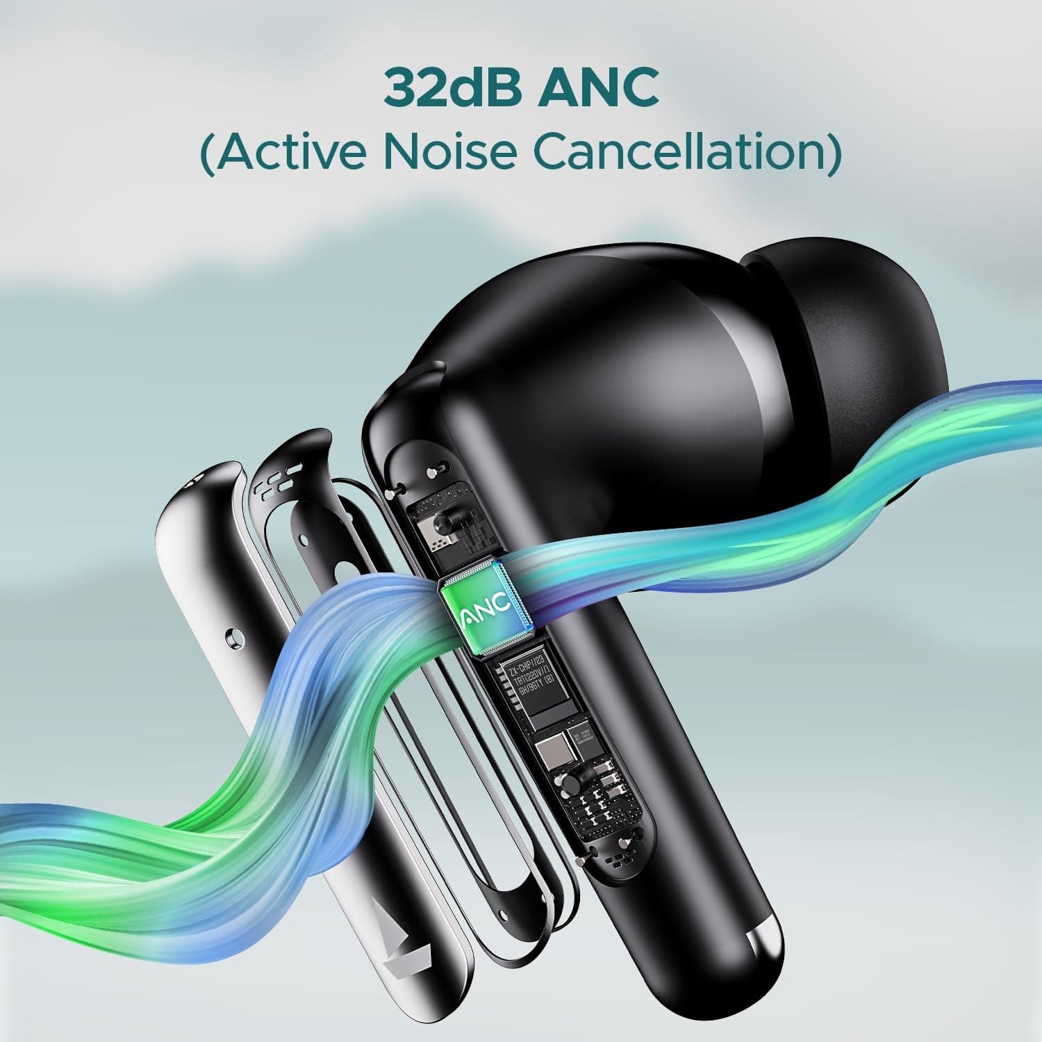 boAt Airdopes 141 ANC Bluetooth Earbuds view 3