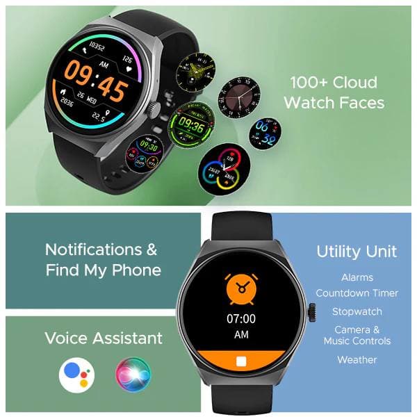 boAt Lunar Seek Smartwatch With Bluetooth Calling & 100+ Sports Modes view 4
