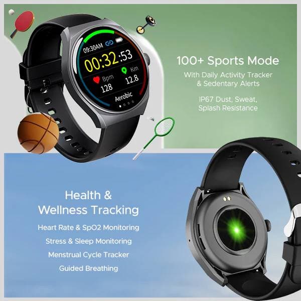 boAt Lunar Seek Smartwatch With Bluetooth Calling & 100+ Sports Modes view 5