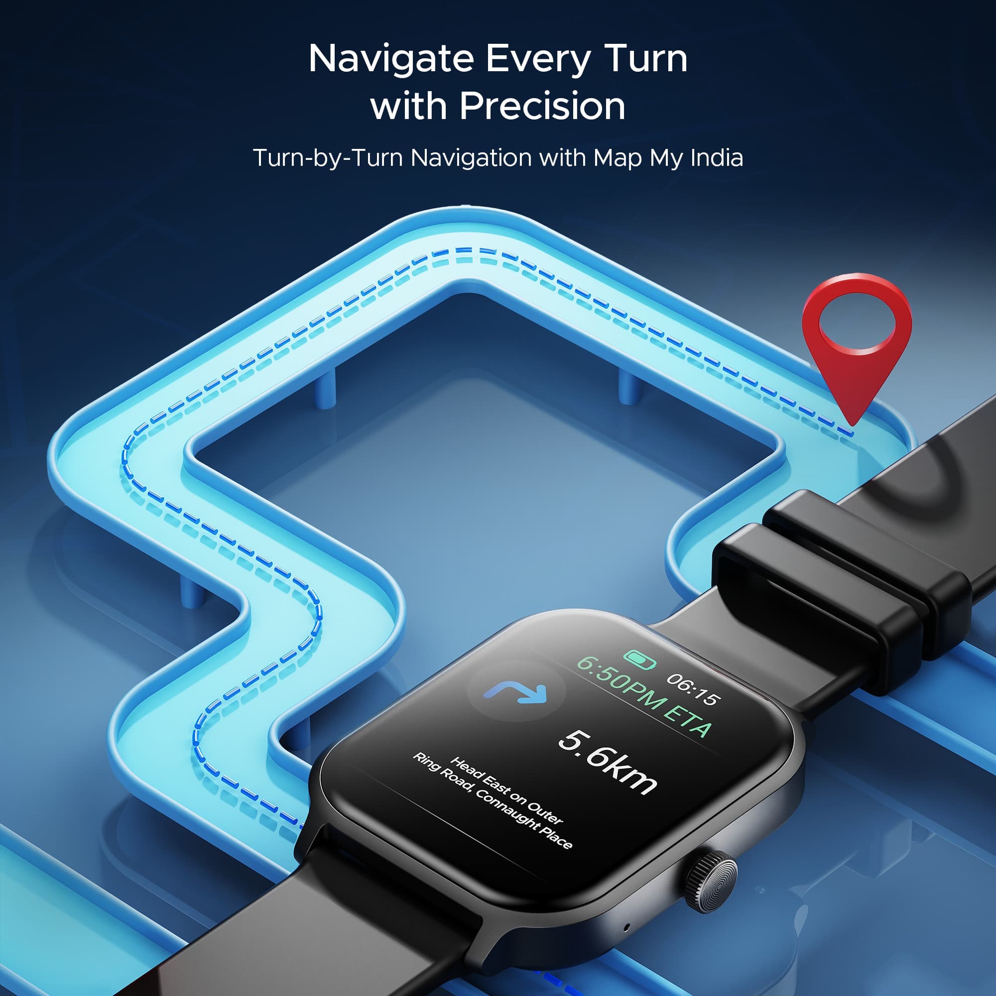 boAt Storm Call 3 Plus Smartwatch With 1.96″ HD Display Bluetooth Calling view 5
