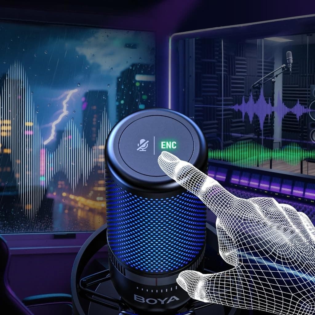 BOYA K3 RGB USB Type-C Microphone For Streaming, Gaming, Podcasting & Voice Over view 6