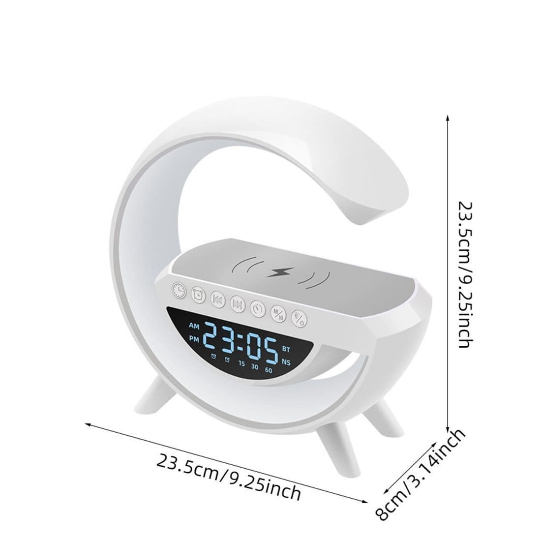 BT3401 Bluetooth Wireless Charging Speaker LED Display Clock Alarm view 4