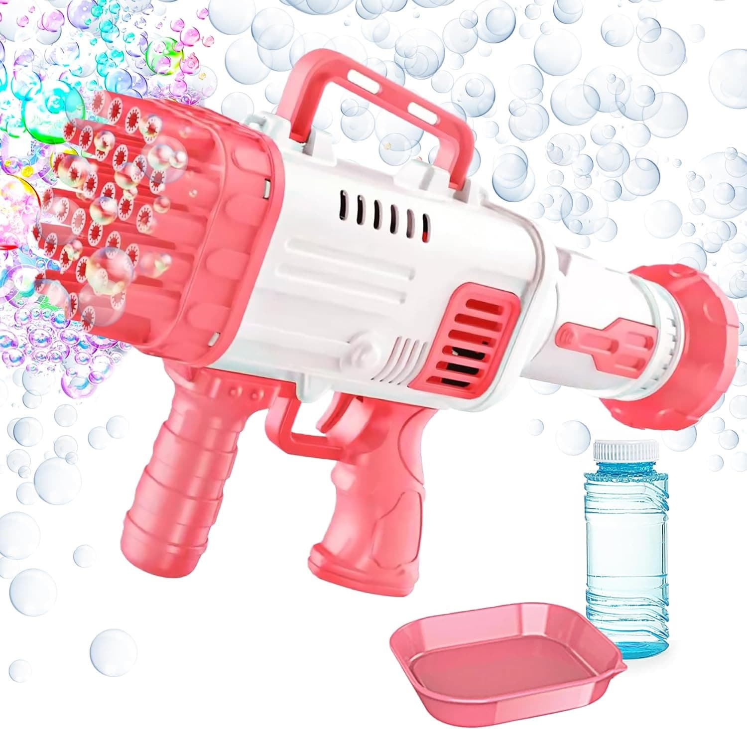Bubble Machine Toy With 32‑Hole Bubble Maker For Outdoor/Indoor Birthday & Party Fun